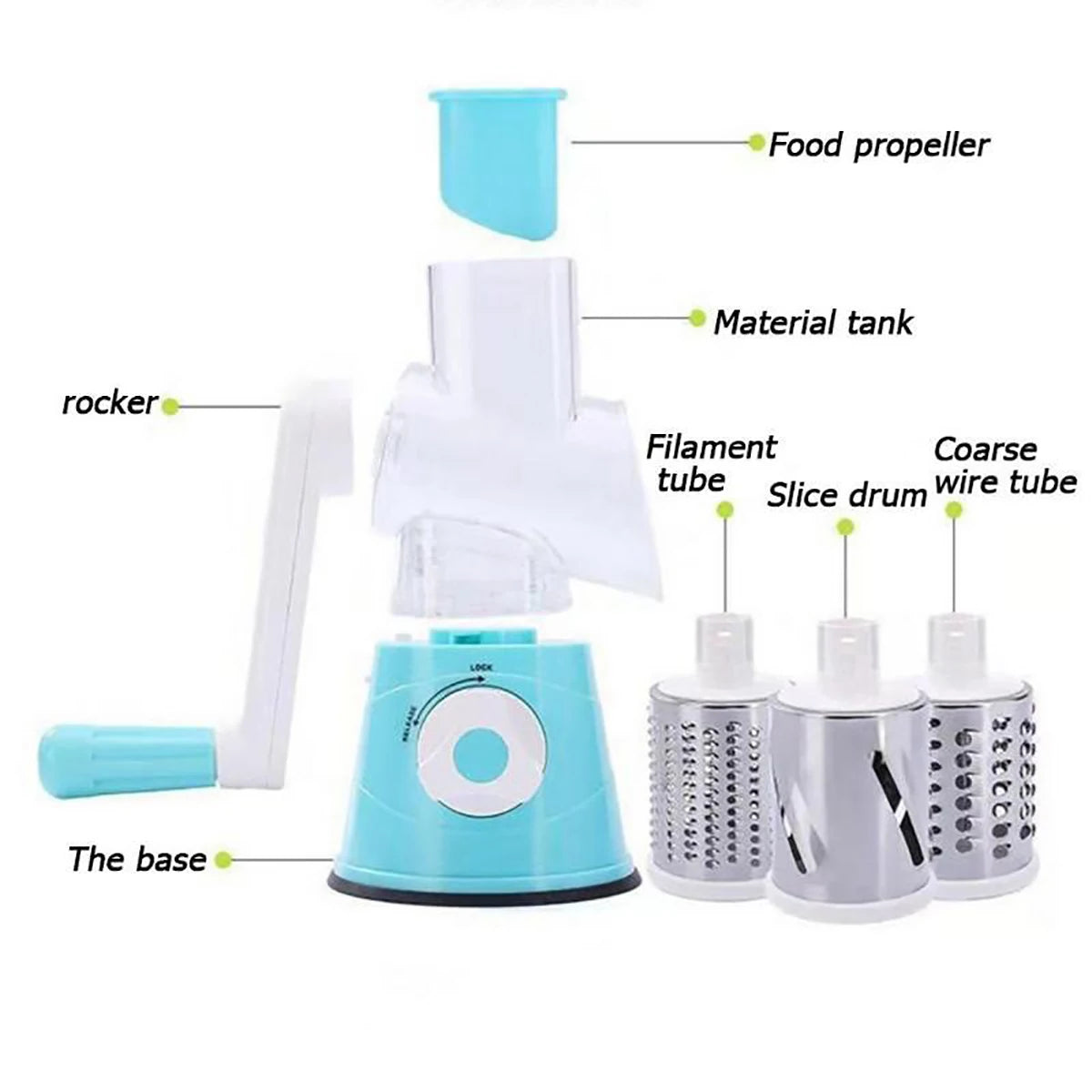 Multifunctional Vegetable Slicer Shredder Cutter